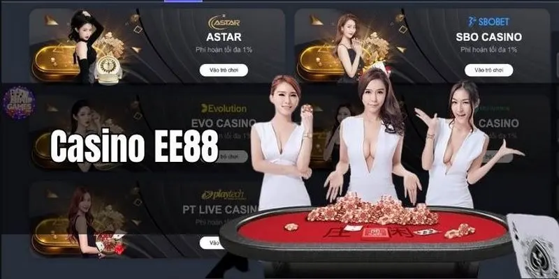 Đa dạng game bài hấp dẫn tại casino trực tuyến