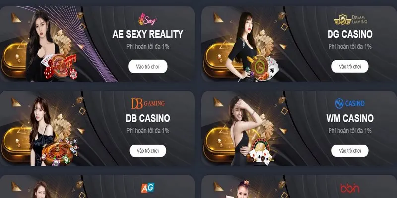 Casino online EE88 cung cấp game bài qua sảnh DG uy tín